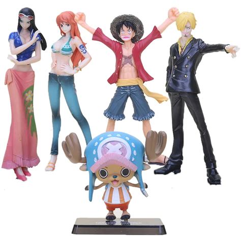 6 19cm Anime One Piece 2 Years Later Figure Luffy Sanji Nami Nico Chopper Pvc Action Figure Toy