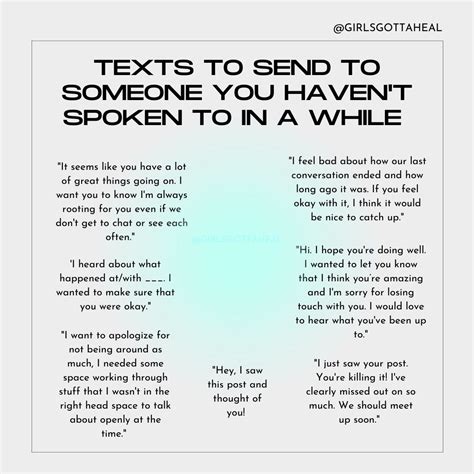 Text Messages To Send To Someone You Haven’t Spoken To In A While Healthy Relationship Advice