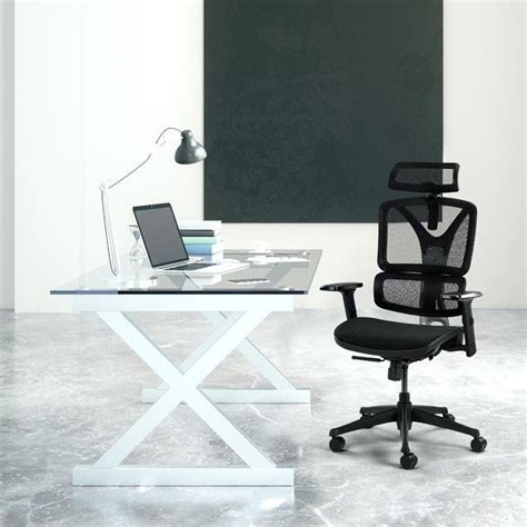 Ergolux Ex10 Ergonomic 123cm Mesh Office Chair Black Bunnings Australia