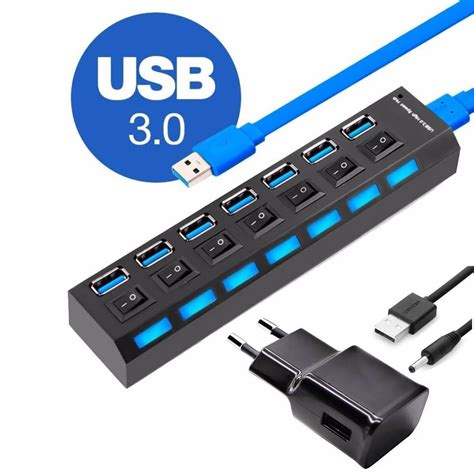 Hub Chia Usb 30 Ra 7 CỔng CÓ CÔng TẮc 9hcomputer