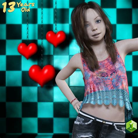 Lil Paige For G3F 3D Figure Assets 3DLoki