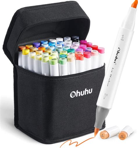 Buy Ohuhu Alcohol Markers Brush Tip Double Tipped Art Marker Set For