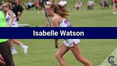 Isabelle Watson Lacrosse Highlights Mi 2025 Def Youtube