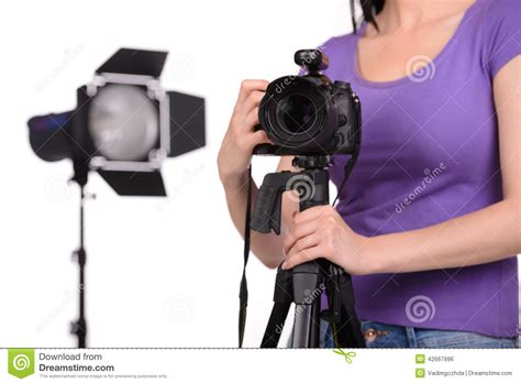 Photographer At Work Stock Photo Image Of Pretty Professional 42667996