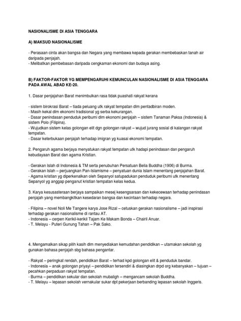 Nasionalisme di asia faktor kemunculan nasionalisme di asia tenggara/ roadblock hatiku. Nasionalisme Di Asia Tenggara A) Maksud Nasionalisme
