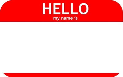 customizable personalized hello my name is tag stickers by broadwaybee redbubble