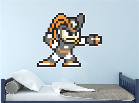 Mega Man 8 Bit Bass Shoot Vinyl Wall Decal Vinyl Wall Decals Wall