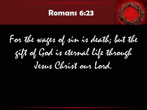 0514 Romans 623 For The Wages Of Sin Is Death Powerpoint Church Sermon