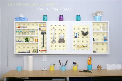 Build An Organized Pegboard Tool Cabinet And Simple Workbench Remodelaholic