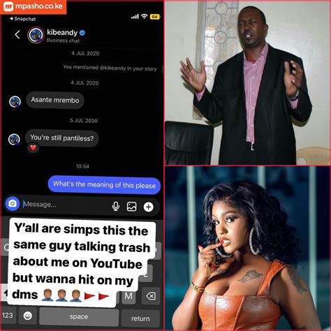 Mpasho News On Twitter Socialite Shakilla Shares A Screenshot Of Her Dmz And Andrew Kibe Is In