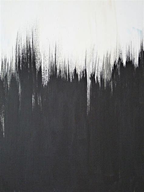 Simple But Striking Black White Diy Abstract Painting Black White