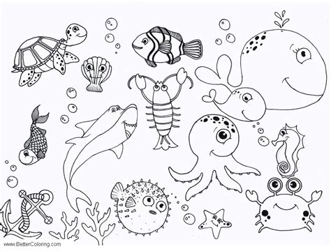 Free Printable Colouring Pages Under The Sea Kids And Adult Coloring
