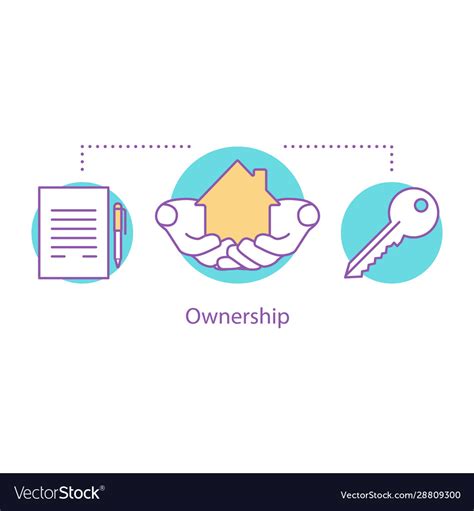 Ownership Concept Icon Royalty Free Vector Image