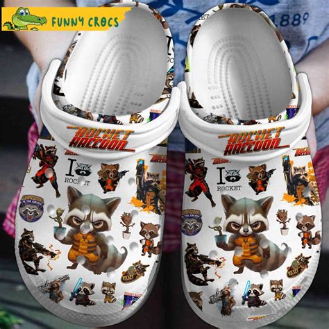 Guardian Of The Galaxy Rocket Raccoon Crocs Slippers Step Into Style