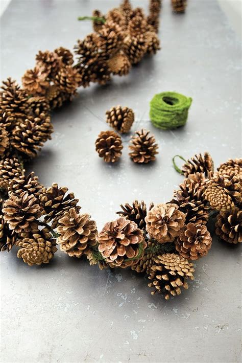 How To Make A Pinecone Garland Diy Christmas Garland Pine Cone