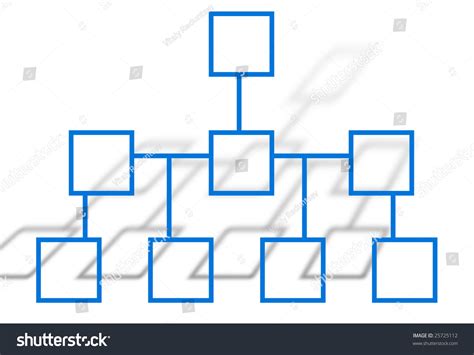 Sketch Of Organization Chart On White Background Stock Photo 25725112
