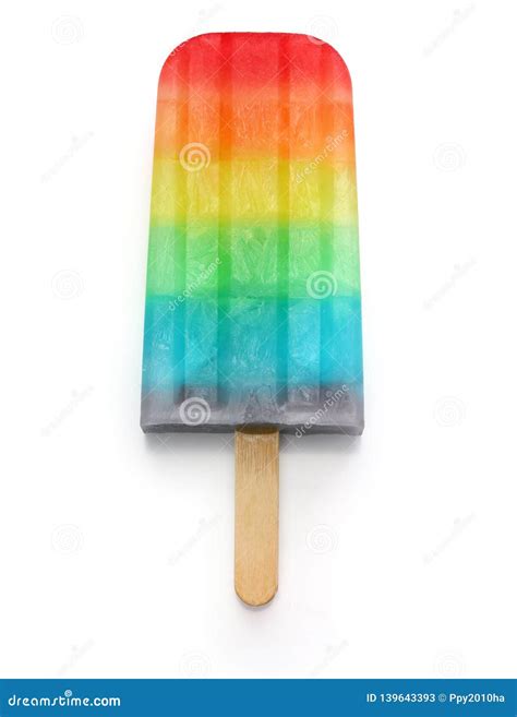 Homemade Rainbow Ice Pop Stock Image Image Of Treat 139643393