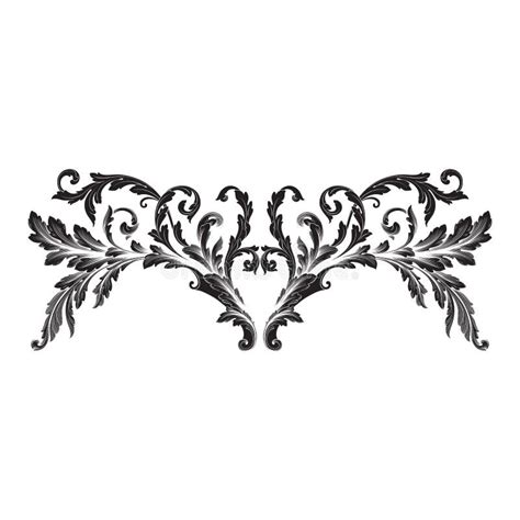 Vector Baroque Ornament In Victorian Style Stock Vector Illustration