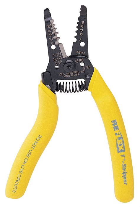 Ideal 7 In Solid And Stranded Wire Stripper 8 To 16 Awg Capacity