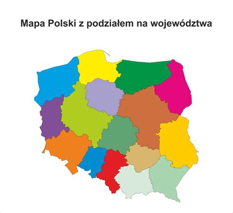 Mapa Polski - przestrzenna mapa Polski