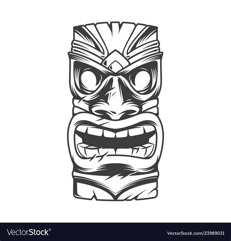 Tiki Tattoo Totem Tattoo Polynesisches Tattoo Mask Tattoo Tattoo