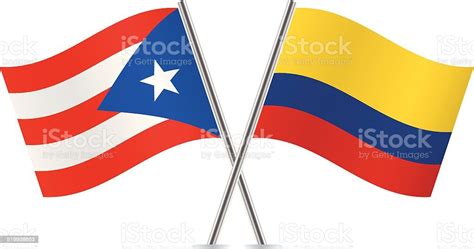 コロンビアとプエルトリコの国旗 ベクトルます アイコンのベクターアート素材や画像を多数ご用意 Istock