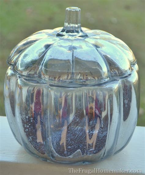 Diy Mercury Glass Pumpkin How To Turn Any Glass Into Mercury Glass 31 Days Of Fall Inspiration
