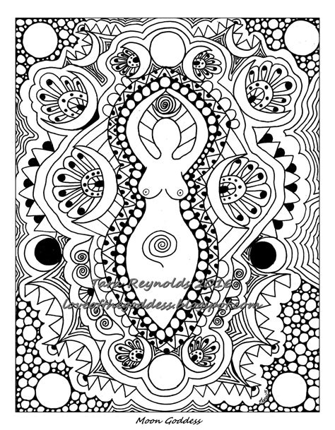 Wicca is traditionally polytheistic, and many wiccans will speak of their 'patrons'—that is, a patron god and a matron goddess. Coloring Book Page Goddess Art Goddess Print Pagan Coloring
