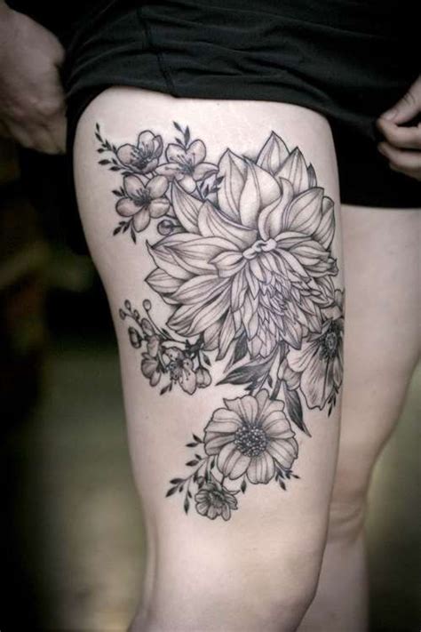 Flower Thigh Tattoos Designs Ideas And Meaning Tattoos For You