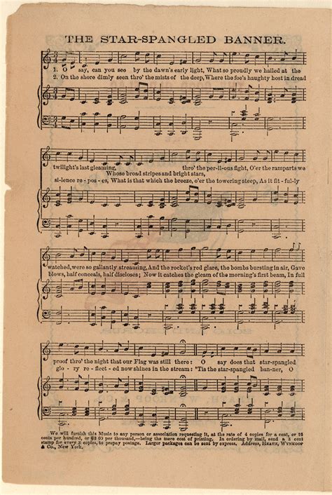 Select a link below for a free printable pdf of the song for your instrument. The star-spangled banner; Good old flag Historic American Sheet Music