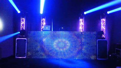 Cabina De Dj Con Pantalla De Led Youtube