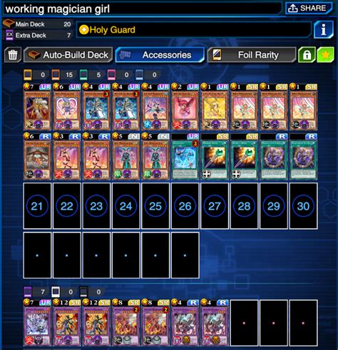 Working Magician Girl Deck Rduellinks