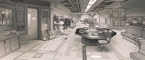 See more ideas about sci fi, spaceship interior, futuristic interior. ArtStation - Demo - Sci-fi Station Interior design ...