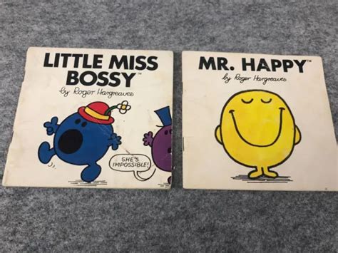 Vintage 1980 Mr Men Little Miss Books By Roger Hargreaves Lot Of 2 7