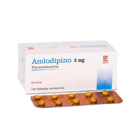 amlodipino 5 mg x 100 tab novafarma wimer
