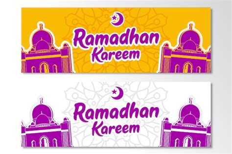 Premium Vector Banner Ramadhan