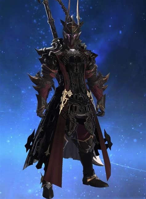 My Dark Knight Glamour Ffxiv Knight Armor Fantasy Armor Knight