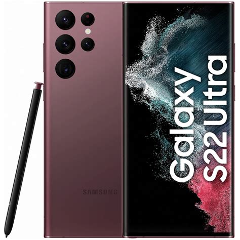 Samsung Galaxy S22 Ultra S908b 5g 12gb256gb Dual Sim Burgundy Greatecno