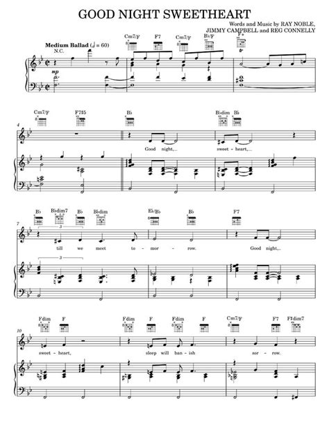 Good Night Sweetheart Bing Crosby Dean Martin Piano Vocal Guitar Avaxhome