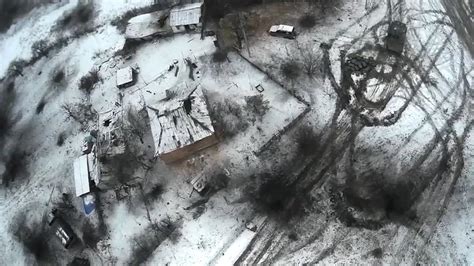 Drone Footage Shows Destruction In Ukrainian Town