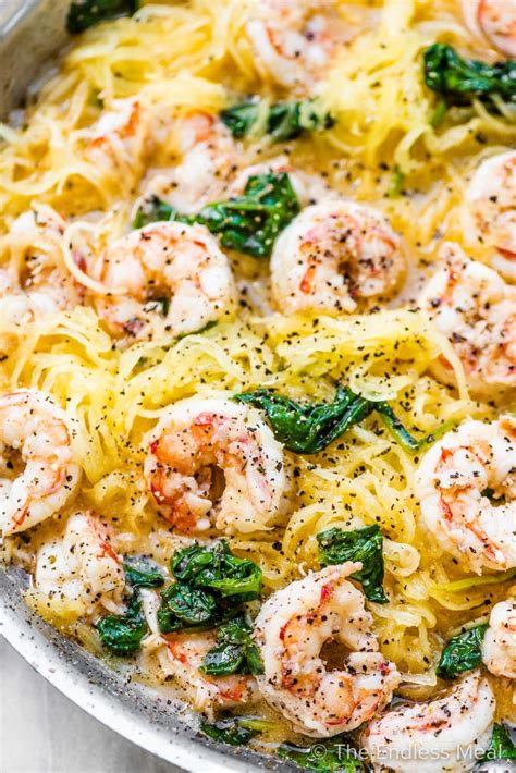 Spaghetti Squash Shrimp Scampi Recipe In 2020 Shrimp Recipes For