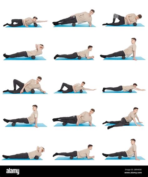 Set Of 15 Exercises Using A Foam Roller For A Myofascial Release