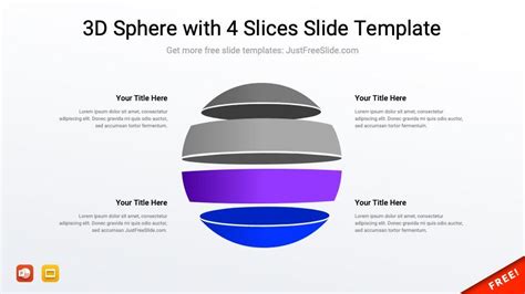 Free 3d Segmented Spheres Diagram Template Just Free Slide