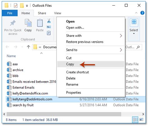 How To Movecopy Emails From One Account To Another In Outlook
