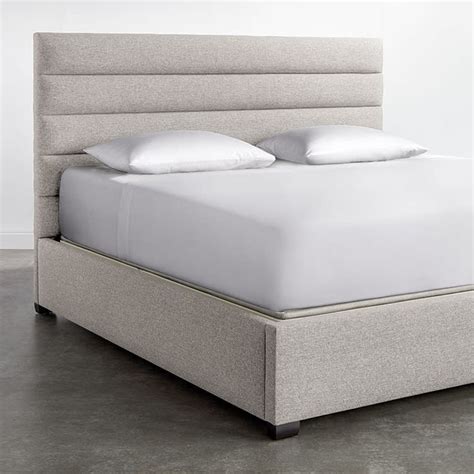 Horizontal Channel Upholstered Bed Upholstered Beds Upholster Design