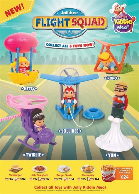 New Jollibee Flight Squad Jolly Kiddie Meal Toys Now Available