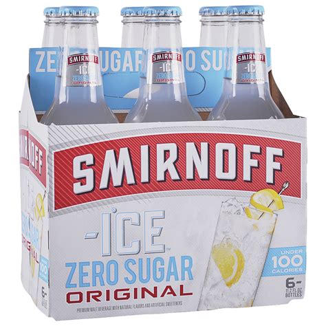 Smirnoff Ice Zero Sugar 6pk 12 Oz Cans Applejack
