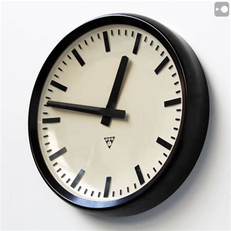 Pragotron Czech Vintage Industrial Clock Bakelite Factory Clock Theory Of Supply For Sale Uk
