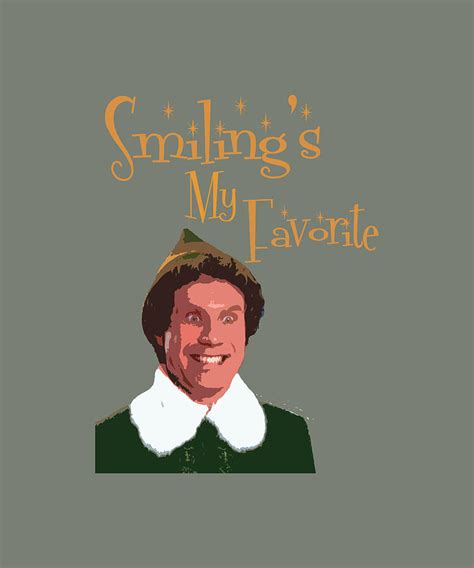 Buddy The Elf Smiling My Favorite Baby Cool Painting By Pauline Becky