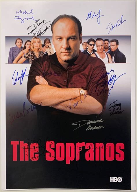 James Gandolfini Autograph Signed Sopranos Poster